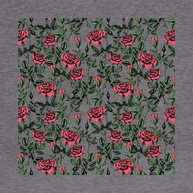 Roses pattern by katerinamk